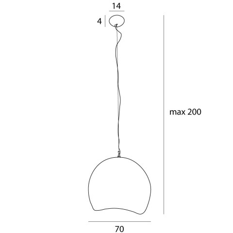 MAXLIGHT P0534 LAMPA WISZĄCA PIERRE 70CM MAXLIGHT P0534 LAMPA WISZĄCA PIERRE 70CM