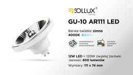 Żarówka LED GU10 4000K 10W 850lm