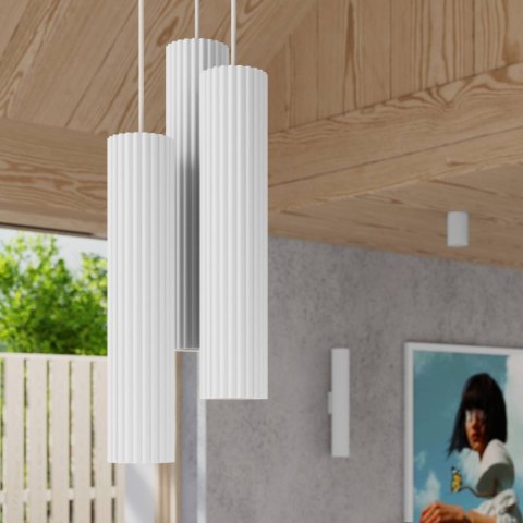 Lampa wisząca KARBON 3P biały Lampa wisząca KARBON 3P biały