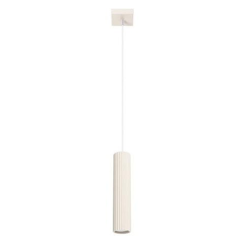 Lampa wisząca KARBON 1 beżowy Lampa wisząca KARBON 1 beżowy