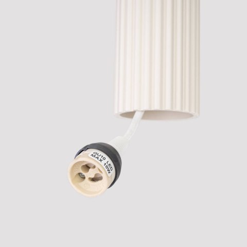 Lampa wisząca KARBON 1 beżowy Lampa wisząca KARBON 1 beżowy