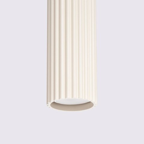 Lampa wisząca KARBON 1 beżowy Lampa wisząca KARBON 1 beżowy