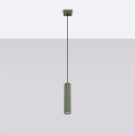 Lampa wisząca KARBON 1 zielony oliwkowy