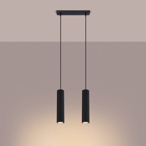 Lampa wisząca KARBON 2 czarny Lampa wisząca KARBON 2 czarny