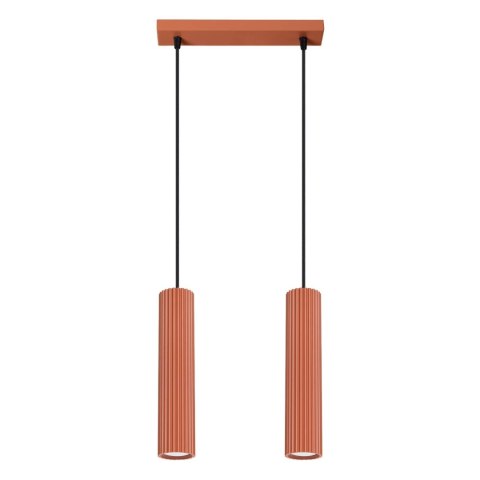 Lampa wisząca KARBON 2 ochra czerwona Lampa wisząca KARBON 2 ochra czerwona
