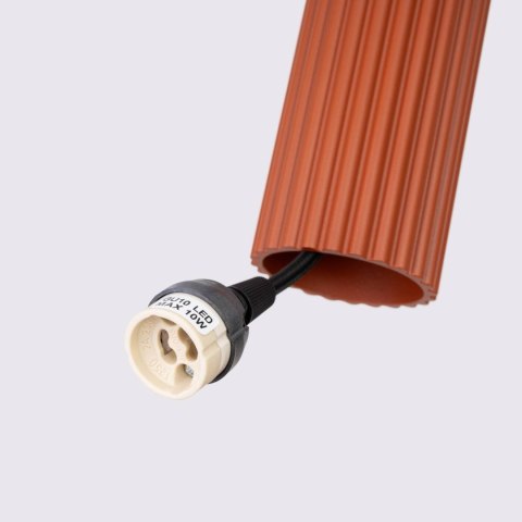 Lampa wisząca KARBON 2 ochra czerwona Lampa wisząca KARBON 2 ochra czerwona