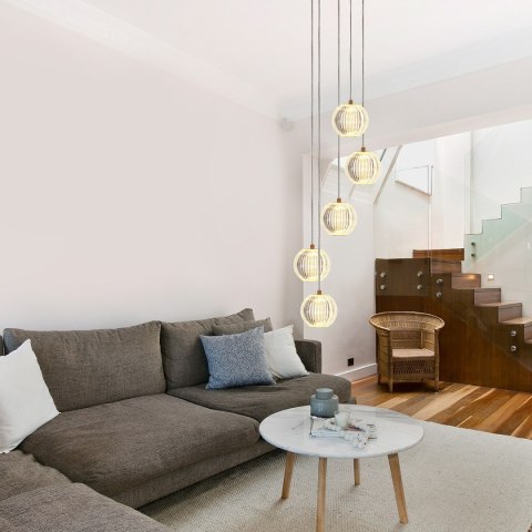 Lampa wisząca Brillant 5 złota LED CCT Lampa wisząca Brillant 5 złota LED CCT