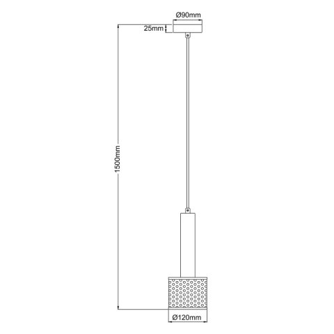 Lampa wisząca Amo czarna 1xE27 Lampa wisząca Amo czarna 1xE27