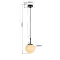 Lampa wisząca Dorado czarna 1xE14