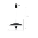 Lampa wisząca Ufo S czarna LED CCT