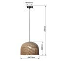 Ratanowa lampa wisząca Kanso 40 cm jasne drewno 1xE27