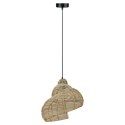 Ratanowa lampa wisząca Shella 40 cm jasne drewno 1xE27