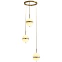 Lampa wisząca SFERA-3 LED złota 50 cm