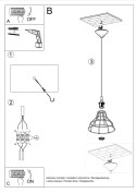 Lampa wisząca ANATA biała