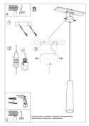 Lampa wisząca ceramiczna ELECTRA