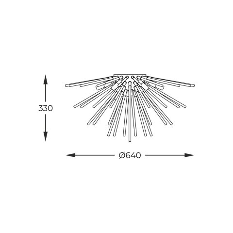 C0491-06B-F7DY URCHIN LAMPA SUFITOWA C0491-06B-F7DY URCHIN LAMPA SUFITOWA