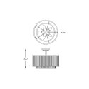 C0528-05H-F4AC SERGIO LAMPA SUFITOWA CHROME