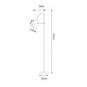 F18014-GU10-BK TENSO LAMPA PODŁOGOWA