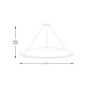 LA0717/1-WH CIRCLE LAMPA WISZĄCA FI 1100MM DŁ. LINEK H2,5M