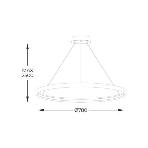LA0721/1-BK CIRCLE LAMPA WISZĄCA FI 780MM DŁ. LINEK H2,5M LA0721/1-BK CIRCLE LAMPA WISZĄCA FI 780MM DŁ. LINEK H2,5M