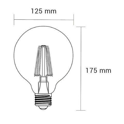 ORO-E27-G125-FL-AMBER- 6W-WW ORO-E27-G125-FL-AMBER- 6W-WW