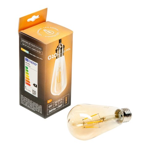 ORO-E27-ST64-FL-AMBER- 4W-WW ORO-E27-ST64-FL-AMBER- 4W-WW