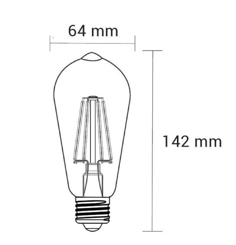 ORO-E27-ST64-FL-AMBER- 4W-WW ORO-E27-ST64-FL-AMBER- 4W-WW