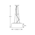 P0076-05L-F4FZ CRYSTAL LAMPA WISZĄCA