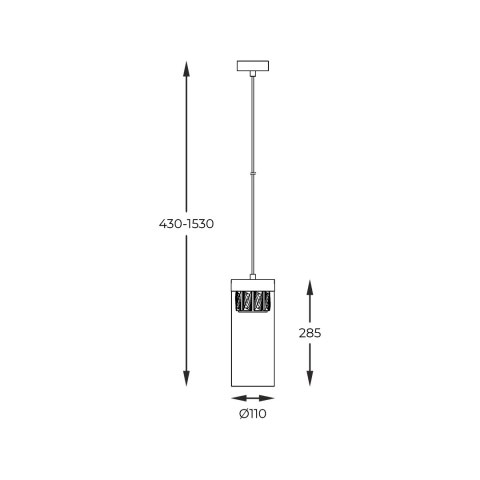 P0389-01D-F4AC GEM LAMPA WISZĄCA P0389-01D-F4AC GEM LAMPA WISZĄCA