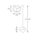 P0488-01B-U8AC ROCK LAMPA WISZĄCA
