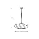 1136 LAMPA WISZĄCA VENTO 60 CM ANTRACYT