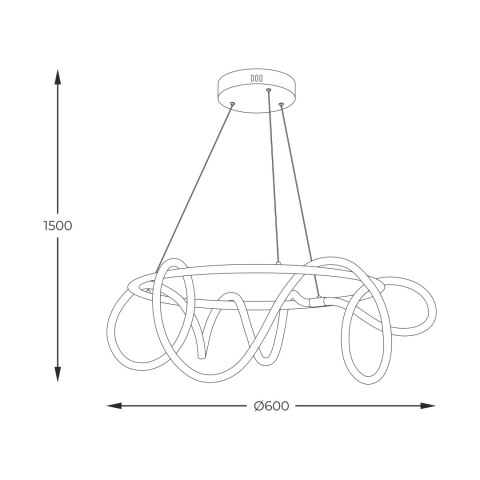 20006PL-BK BALBO LAMPA WISZĄCA CZARNA/BLACK