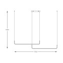 2023199-BK RIKE LAMPA WISZĄCA CZARNA/BLACK