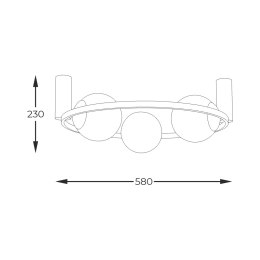 5008 ORBIT 3 LAMPA SUFITOWA