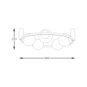 5009 ORBIT 5 LAMPA SUFITOWA