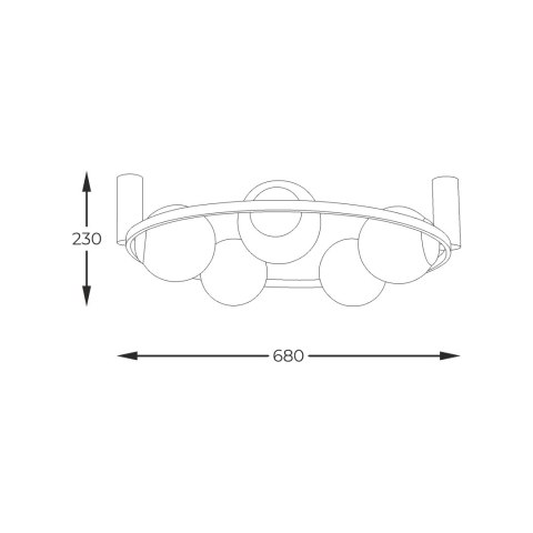 5009 ORBIT 5 LAMPA SUFITOWA 5009 ORBIT 5 LAMPA SUFITOWA