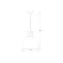 A8050L-SBK MENSA LAMPA WISZĄCA CZARNO-ZŁOTA/BLACK-GOLD