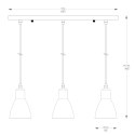 A8102-3A MORA LAMPA WISZĄCA CZARNA/BLACK