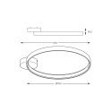 LA0772 CIRCLE LAMPA SUFITOWA