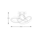 MX9717-1-3BCD INDIGO LAMPA SUFITOWA CZARNY CHROM/BLACK CHROME