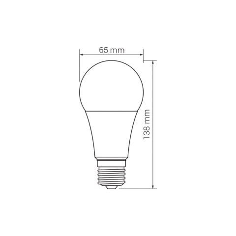 ORO-ATOS-E27-A65-17W-WW ŻARÓWKA ORO-ATOS-E27-A65-17W-WW ŻARÓWKA