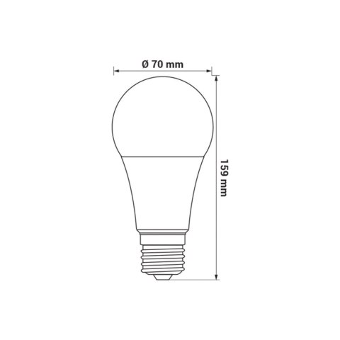 ORO-ATOS-E27-A70-19W- DW ŻARÓWKA ORO-ATOS-E27-A70-19W- DW ŻARÓWKA