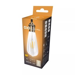 ORO-E27-ST64-FL-CLARO-8W-DW