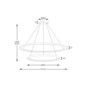 PL210503-800+1200-BK CARLO LAMPA WISZĄCA CZARNY MAT/MATTE BLACK