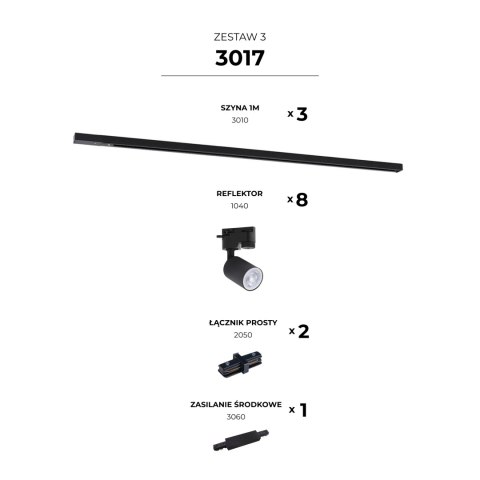 3017 ZESTAW 3 SZYNOPRZEOWDY BLACK JEDNOOBWODOWY 3017 ZESTAW 3 SZYNOPRZEOWDY BLACK JEDNOOBWODOWY