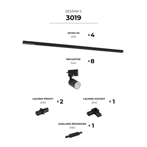 3019 ZESTAW 5 SZYNOPRZEWODOWY BLACK JEDNOOBWODOWY 3019 ZESTAW 5 SZYNOPRZEWODOWY BLACK JEDNOOBWODOWY