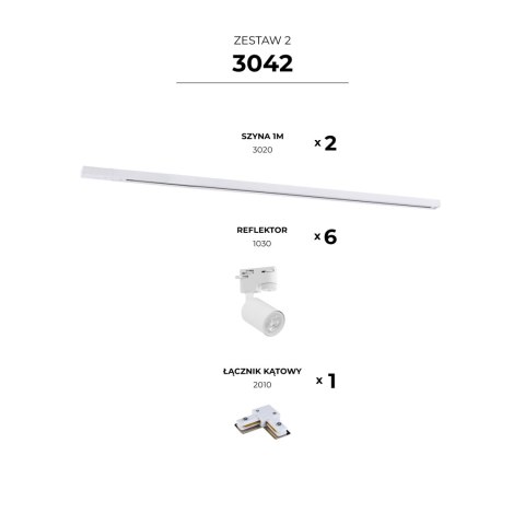 3042 ZESTAW 2 SZYNOPRZEWODY WHITE JEDNOOBWODOWY 3042 ZESTAW 2 SZYNOPRZEWODY WHITE JEDNOOBWODOWY