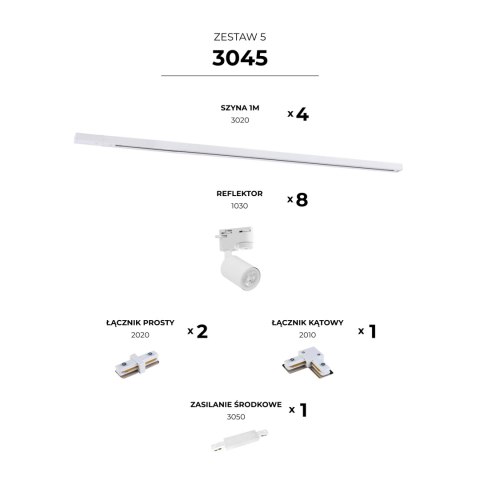 3045 ZESTAW 5 SZYNOPRZEWODY WHITE JEDNOOBWODOWY 3045 ZESTAW 5 SZYNOPRZEWODY WHITE JEDNOOBWODOWY