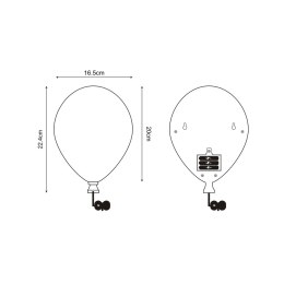 84454-WH BALLOON KINKIET BIAŁY/WHITE
