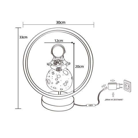 BX04S123D-1 LAMPA STOŁOWA ASTRONAUTA BX04S123D-1 LAMPA STOŁOWA ASTRONAUTA